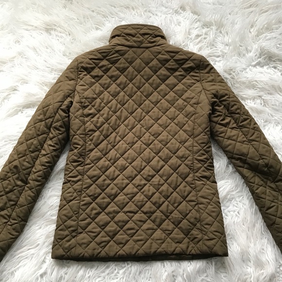 ' J CREW BROWN QUILTED JACKET COAT - Picture 10 of 12